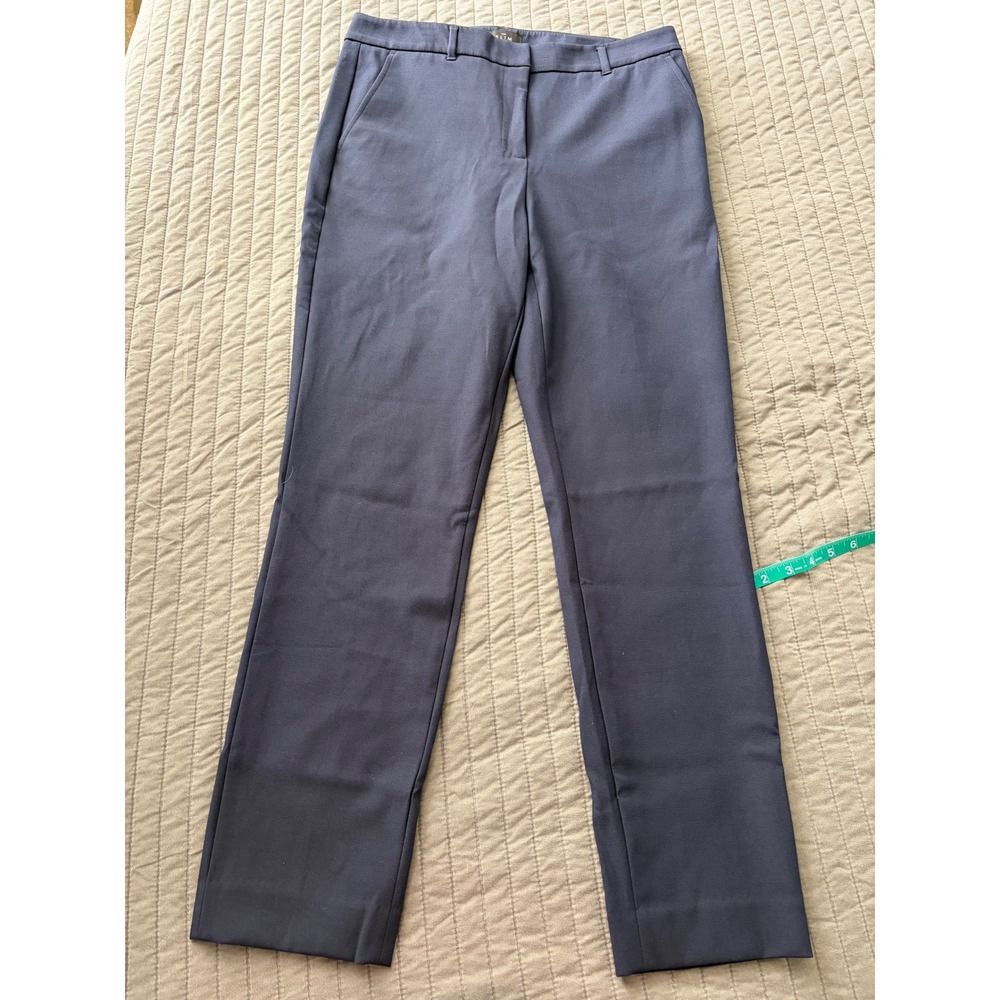 White House Black Market The Slim Ankle Pants Navy Blue‎ 10L Office Trousers - Picture 2 of 10